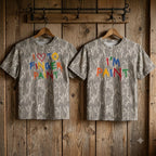 Funny "I Love To Finger Paint" Couples Matching Camo T-Shirts - Adult Humor Graphic Tees