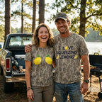 Funny "I Love Squeezing Lemons" Couples Matching Camo T-Shirts - Naughty Humor Tees