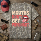 "Mouths Don't Get Pregnant" Funny Explicit Lips Camo T-Shirt
