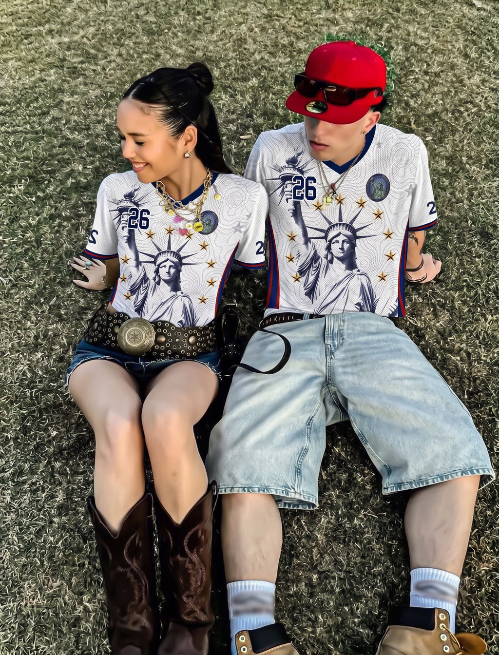Dripvity America 250 Anniversary Soccer Jersey - Lady Liberty USA 2026 Home Shirt