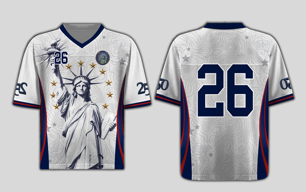 Dripvity America 250 Anniversary Soccer Jersey - Lady Liberty USA 2026 Home Shirt