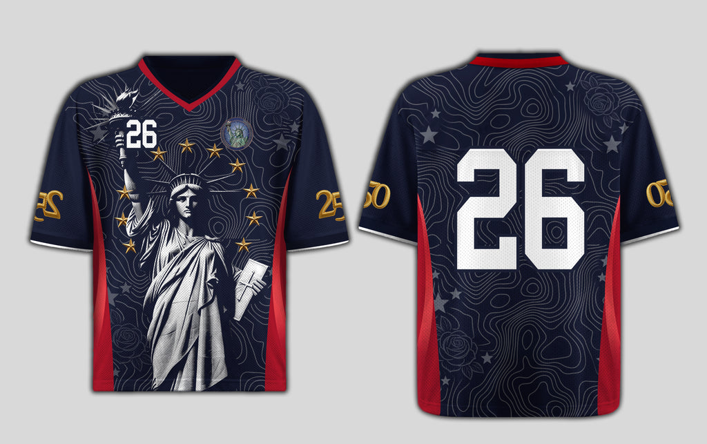 Dripvity America 250 Lady Liberty Navy Away Jersey - USA 2026 Soccer Shirt