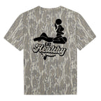 "Eat Healthy" Funny Stick Figure NSFW Camo Graphic Tee