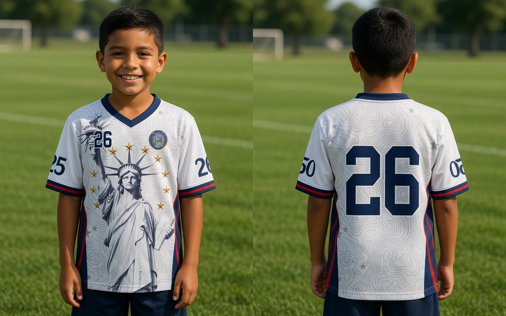 Dripvity America 250 Anniversary Soccer Jersey - Lady Liberty USA 2026 Home Shirt