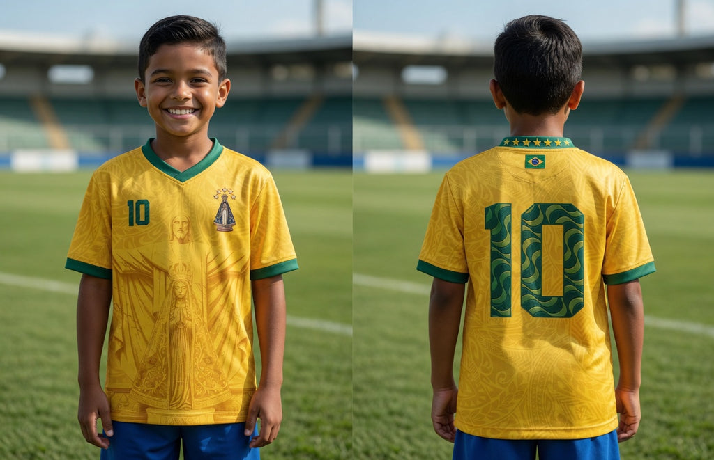 Dripvity Brazil 2026 Home Jersey - Our Lady of Aparecida & Christ the Redeemer Heritage Shirt