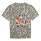 "Just a Hotdog Looking for a Hallway" Retro Camo T-Shirt