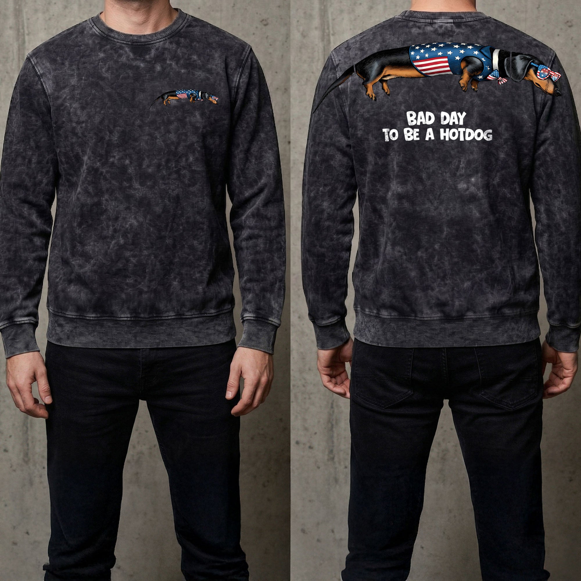 Bad Day To Be A Hotdog 4th of July America 250th Apparel T-Shirt-Sweatshirt-Hoodie