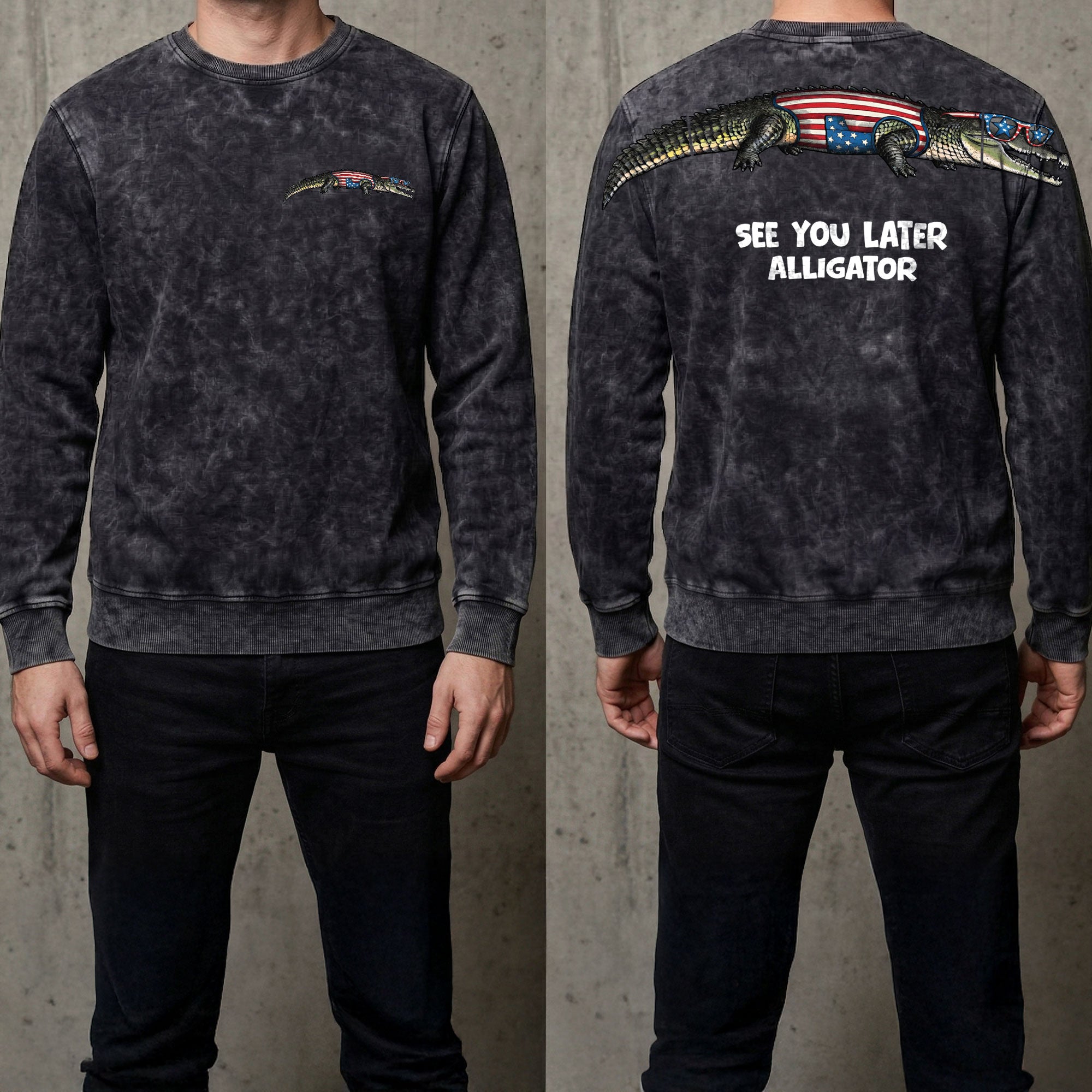 See You Later Alligator 4th of July America 250th Apparel T-Shirt-Sweatshirt-Hoodie