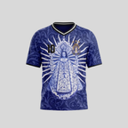 Midnight Navy Argentina Soccer Jersey Number 10 Virgen de Lujan By Dripvity