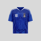 Royal Blue Argentina Soccer Jersey Number 10 Virgen de Lujan By Dripvity