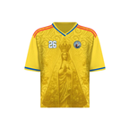Canarinho Gold Colombian Our Lady of Chiquinquirá Graphic Jersey 26 By Dripvity