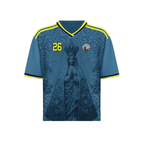 Colombian Our Lady of Chiquinquirá Amazonia Blue Graphic Jersey 26 By Dripvity