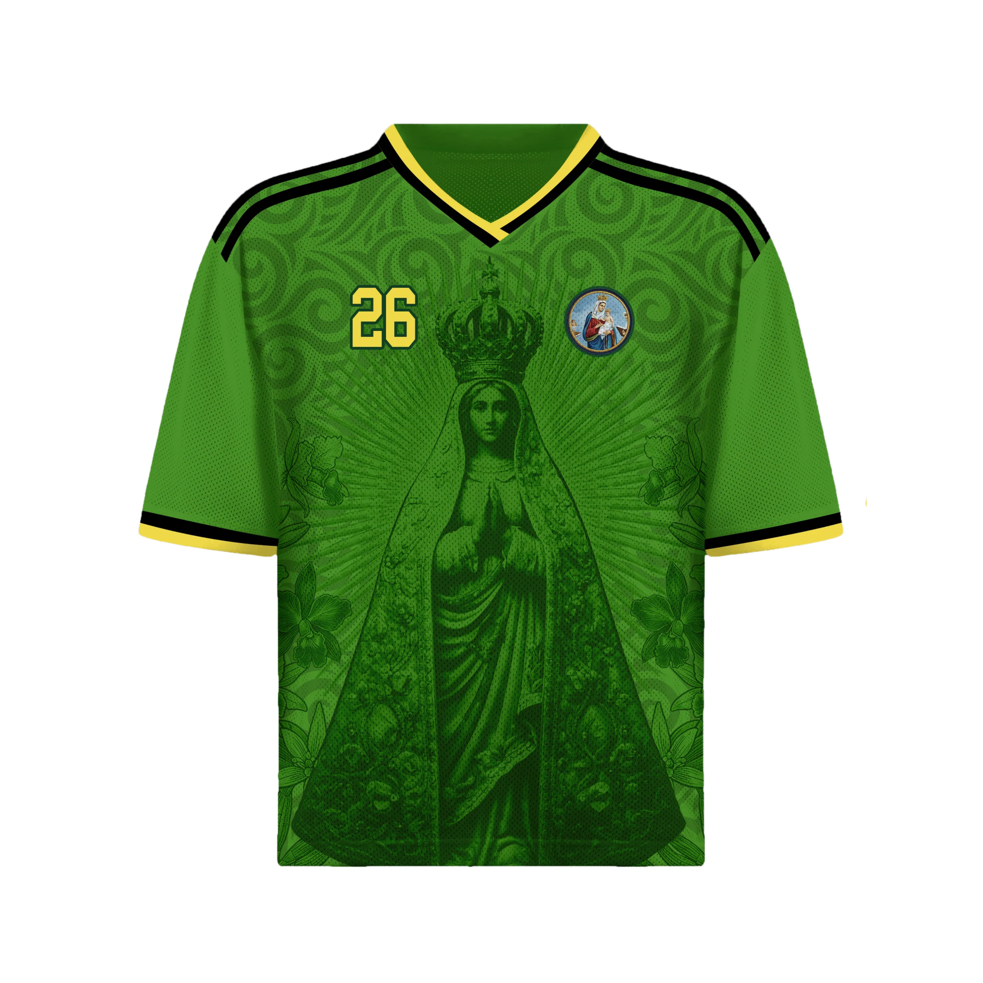 Colombian Our Lady of Chiquinquirá Favela Night Graphic Jersey 26 By Dripvity