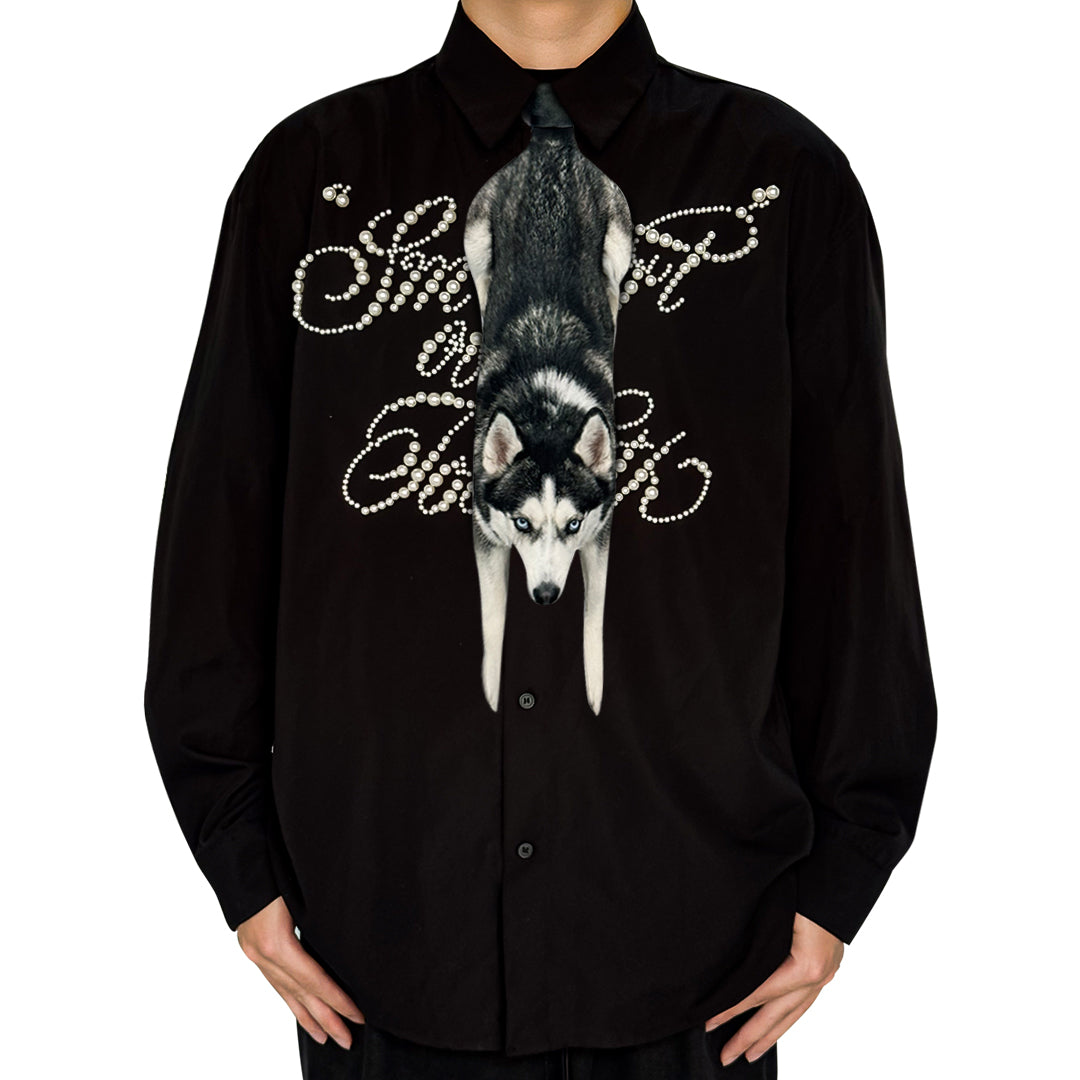 Basic Pet Tie – Husky Back Pattern Tie, Cute Tie, Pet Tie