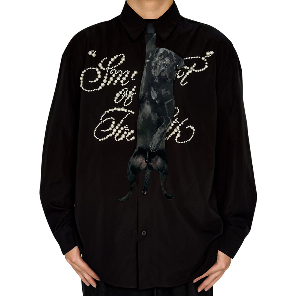 Basic Pet Tie – Black Jack Dog Silk Tie, Unique Tie