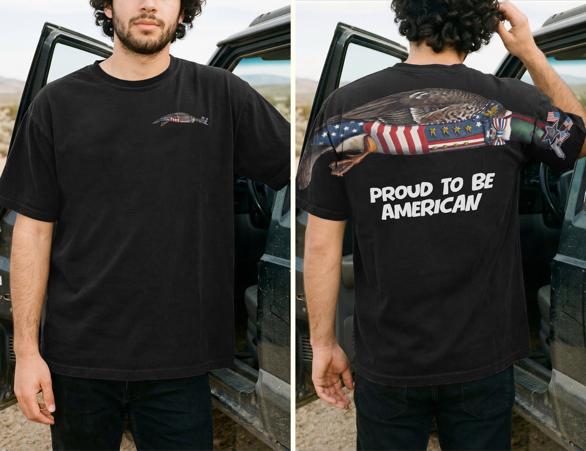 Proud To Be American 4th of July 250th Flag Apparel T-Shirt-Sweatshirt-Hoodie