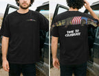 Patriotic Alligator Time To Celebrate 4th of July America 250th Apparel T-Shirt-Sweatshirt-Hoodie