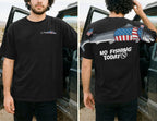Funny USA Shark No Fishing Today 4th of July America 250th Apparel T-Shirt-Sweatshirt-Hoodie