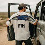 American Flag Fish FIH Patriotic 4th of July America 250th Apparel T-Shirt-Sweatshirt-Hoodie