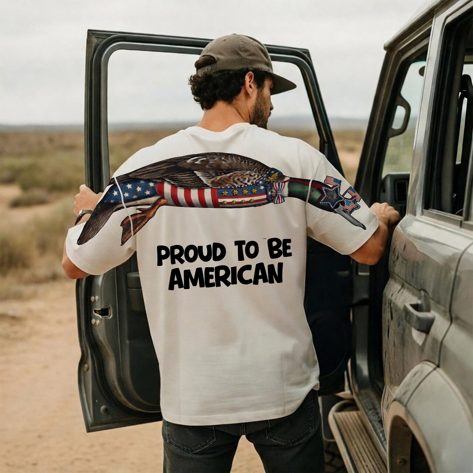 Proud To Be American 4th of July 250th Flag Apparel T-Shirt-Sweatshirt-Hoodie