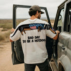 Bad Day To Be A Hotdog 4th of July America 250th Apparel T-Shirt-Sweatshirt-Hoodie
