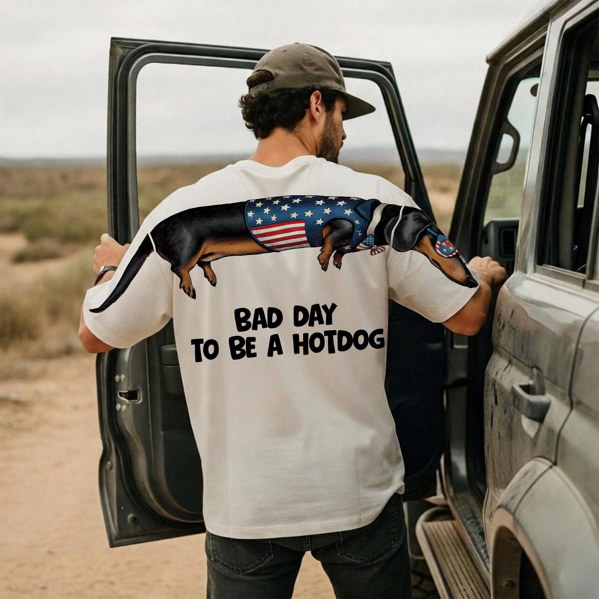Bad Day To Be A Hotdog 4th of July America 250th Apparel T-Shirt-Sweatshirt-Hoodie