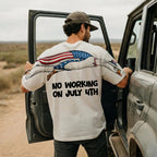 Funny American Duck Patriotic 4th of July 250th Flag Apparel T-Shirt-Sweatshirt-Hoodie