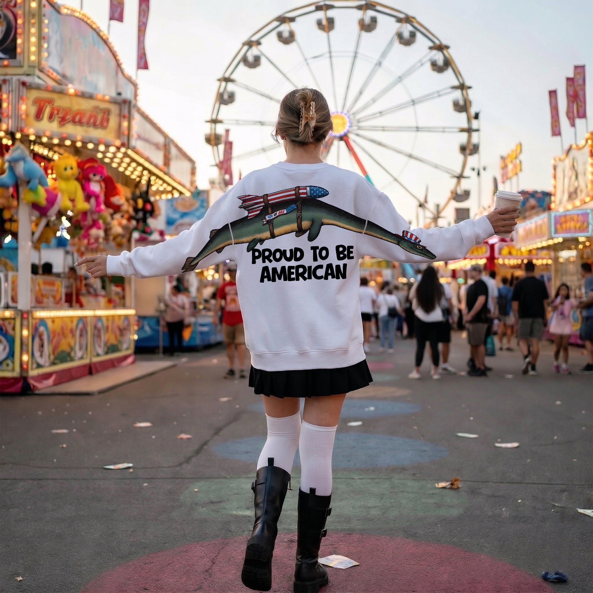 Proud To Be American 4th of July 250th Apparel T-Shirt-Sweatshirt-Hoodie
