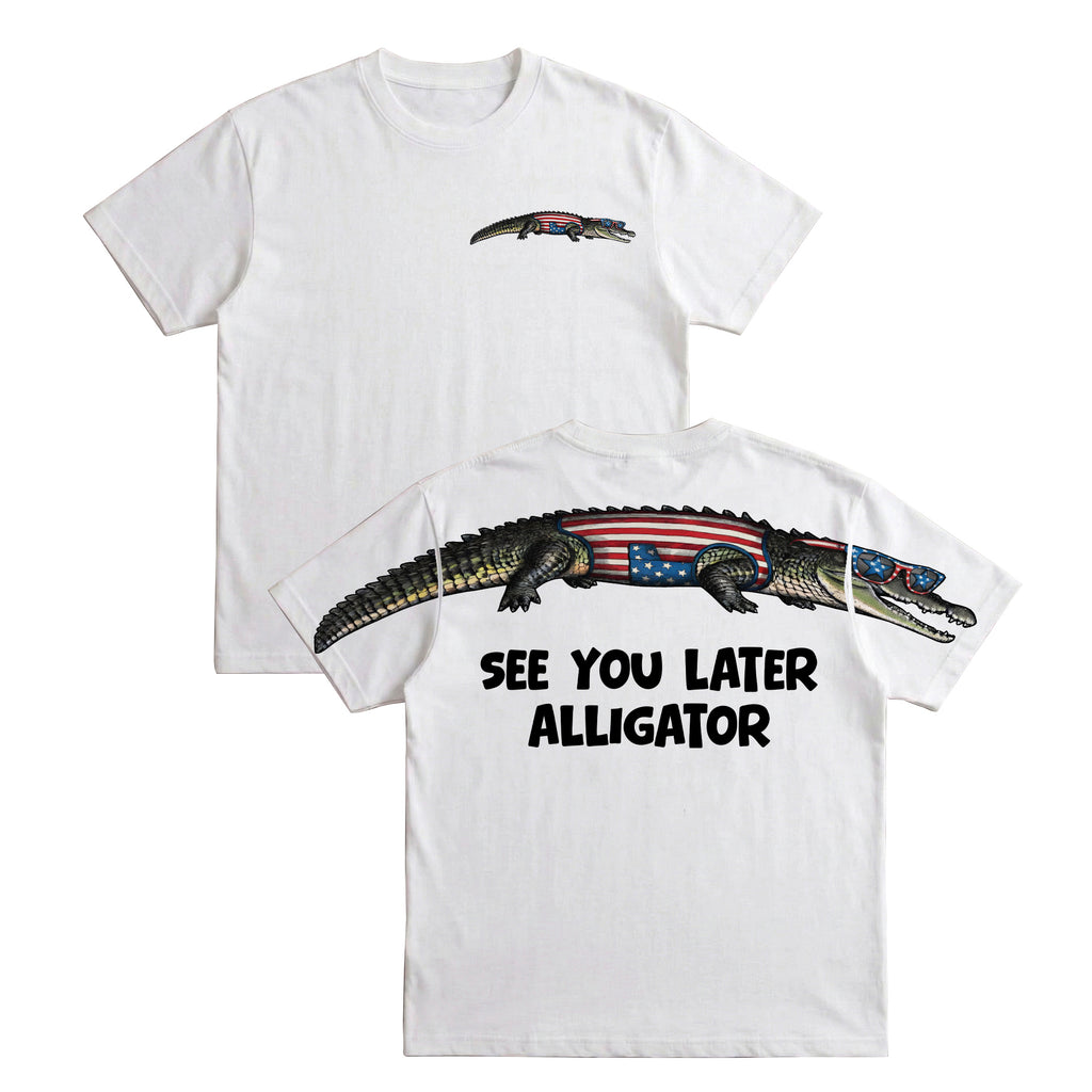 See You Later Alligator 4th of July America 250th Apparel T-Shirt-Sweatshirt-Hoodie