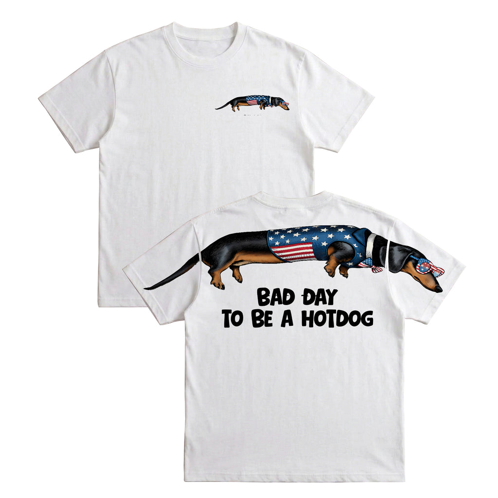 Bad Day To Be A Hotdog 4th of July America 250th Apparel T-Shirt-Sweatshirt-Hoodie