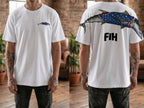 American Flag Fish FIH Patriotic 4th of July America 250th Apparel T-Shirt-Sweatshirt-Hoodie