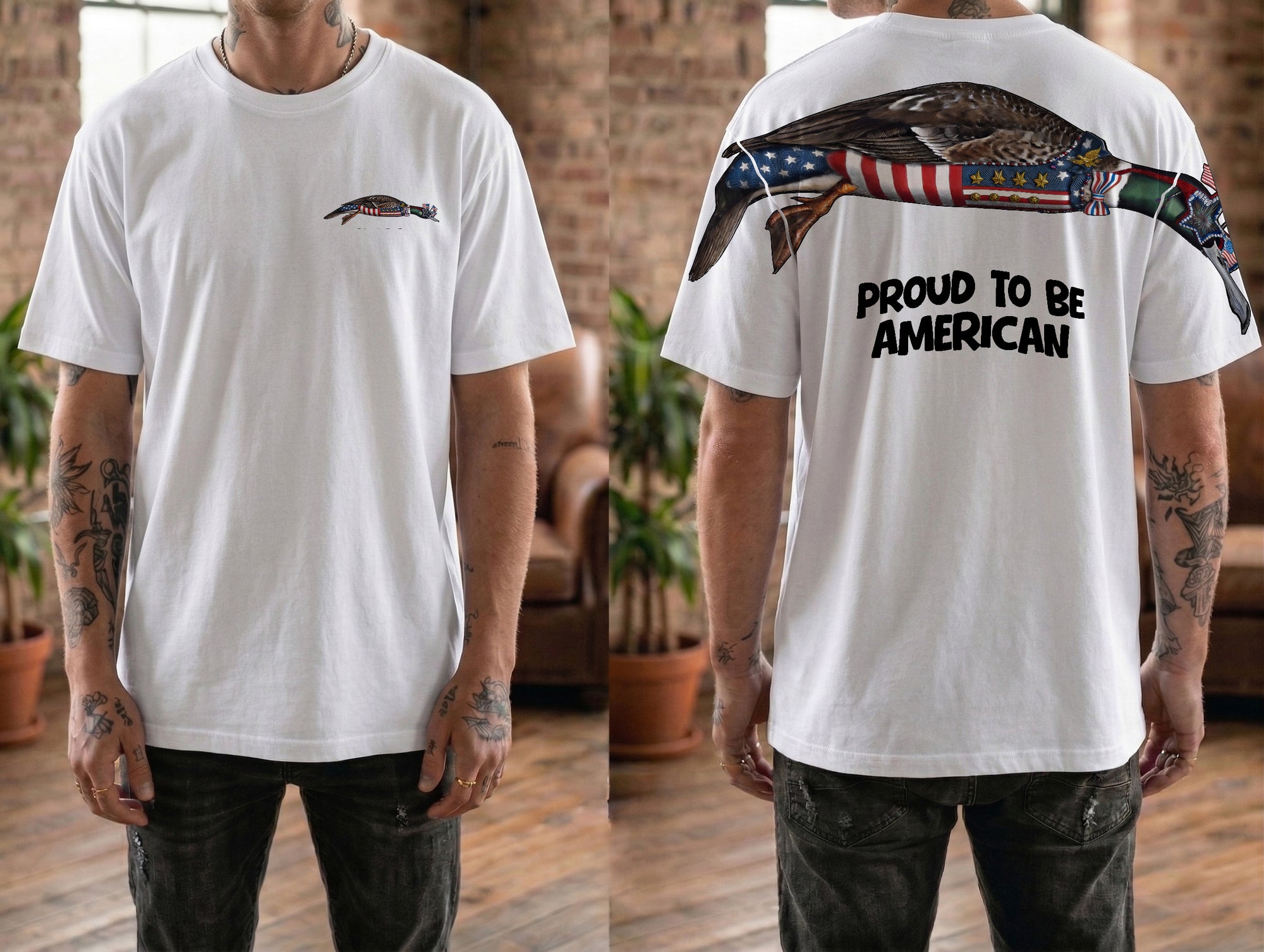 Proud To Be American 4th of July 250th Flag Apparel T-Shirt-Sweatshirt-Hoodie