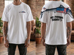 Funny USA Shark No Fishing Today 4th of July America 250th Apparel T-Shirt-Sweatshirt-Hoodie