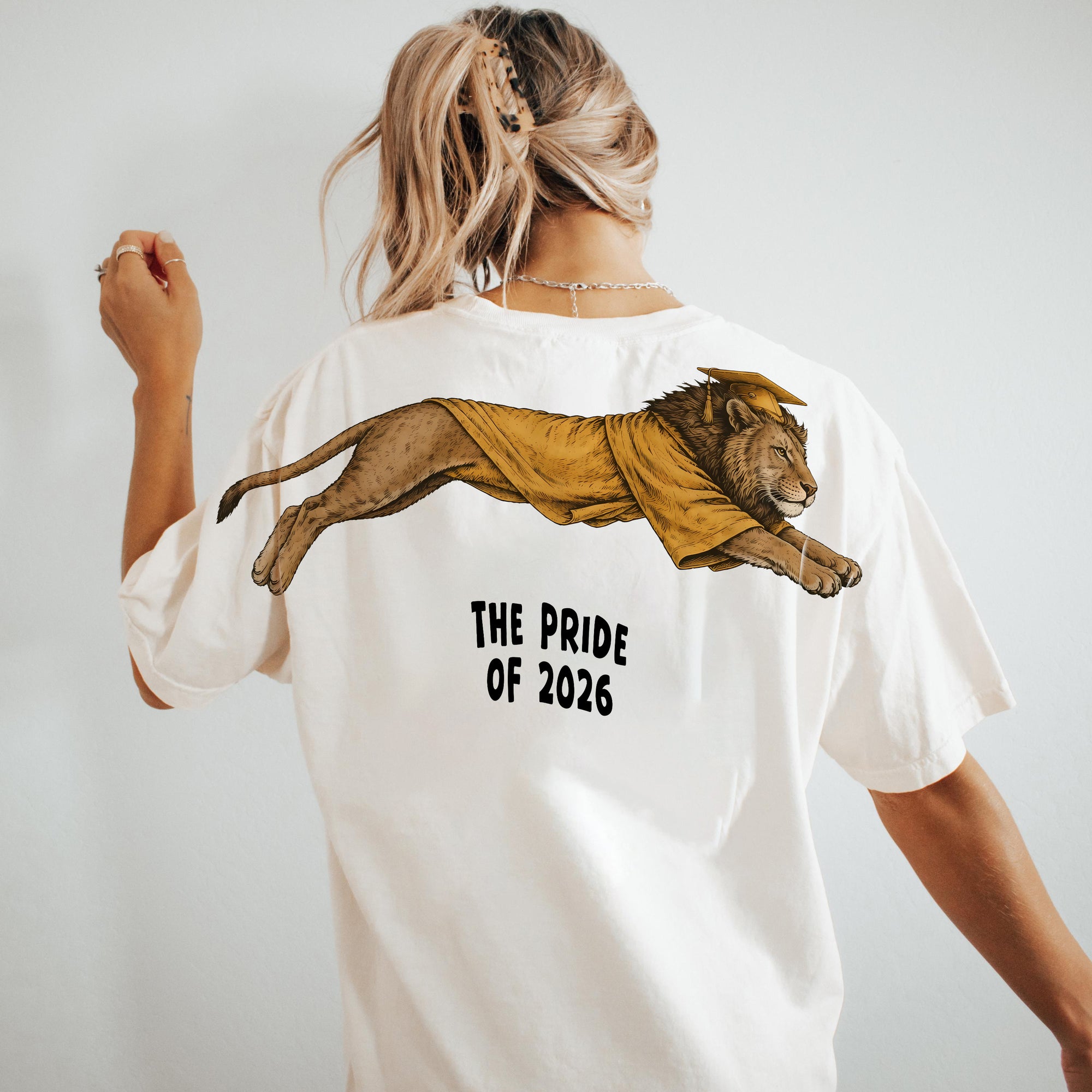 Lion The Pride Of 2026 Graduation Graphic Tee By Dripvity