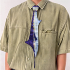 DRIPVITY 3D swordfish novelty necktie, realistic ocean animal design tie for men.