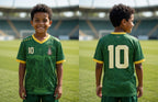 Favela Night Brazil soccer jersey number 10 with Virgen de Aparecida design on front and back by Dripvity