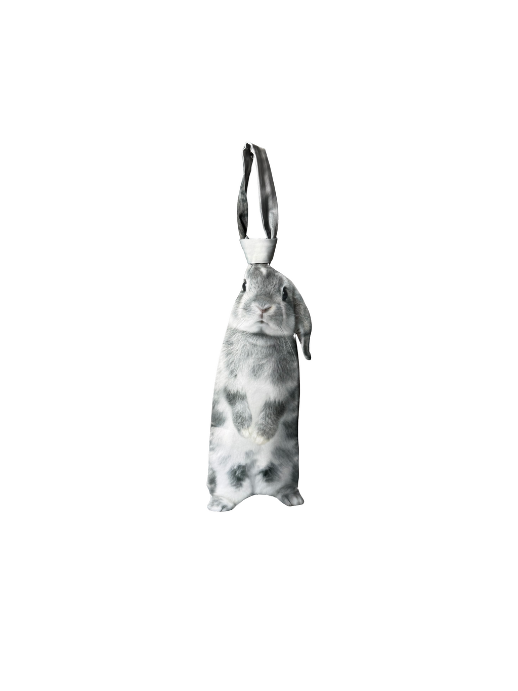 Basic Pet Tie – Holland Lop Grey Rabbit Silk Tie, Pattern Tie, Cute Tie