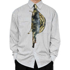 Dinosaur Tie – Spinosaurus Silk Tie, Novelty Tie, Animal Tie