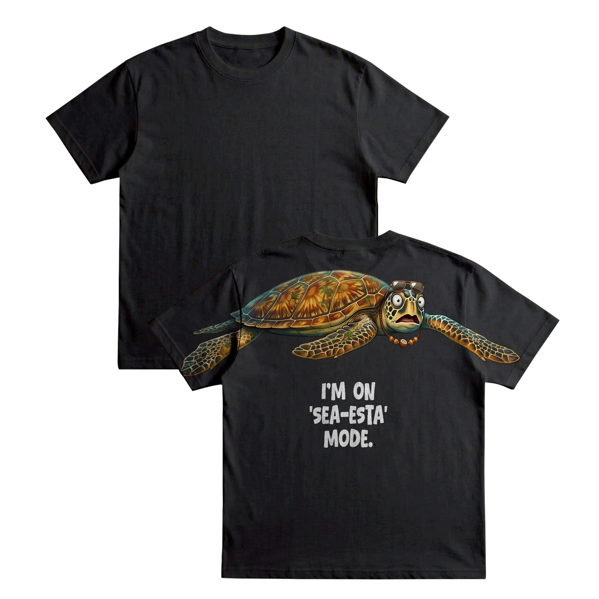 I'm On Sea esta Mode T Shirt Funny Sea Turtle Graphic Tee By Dripvity