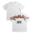 Vacation Mode On T-Shirt Funny Octopus Graphic Tee By Dripvity