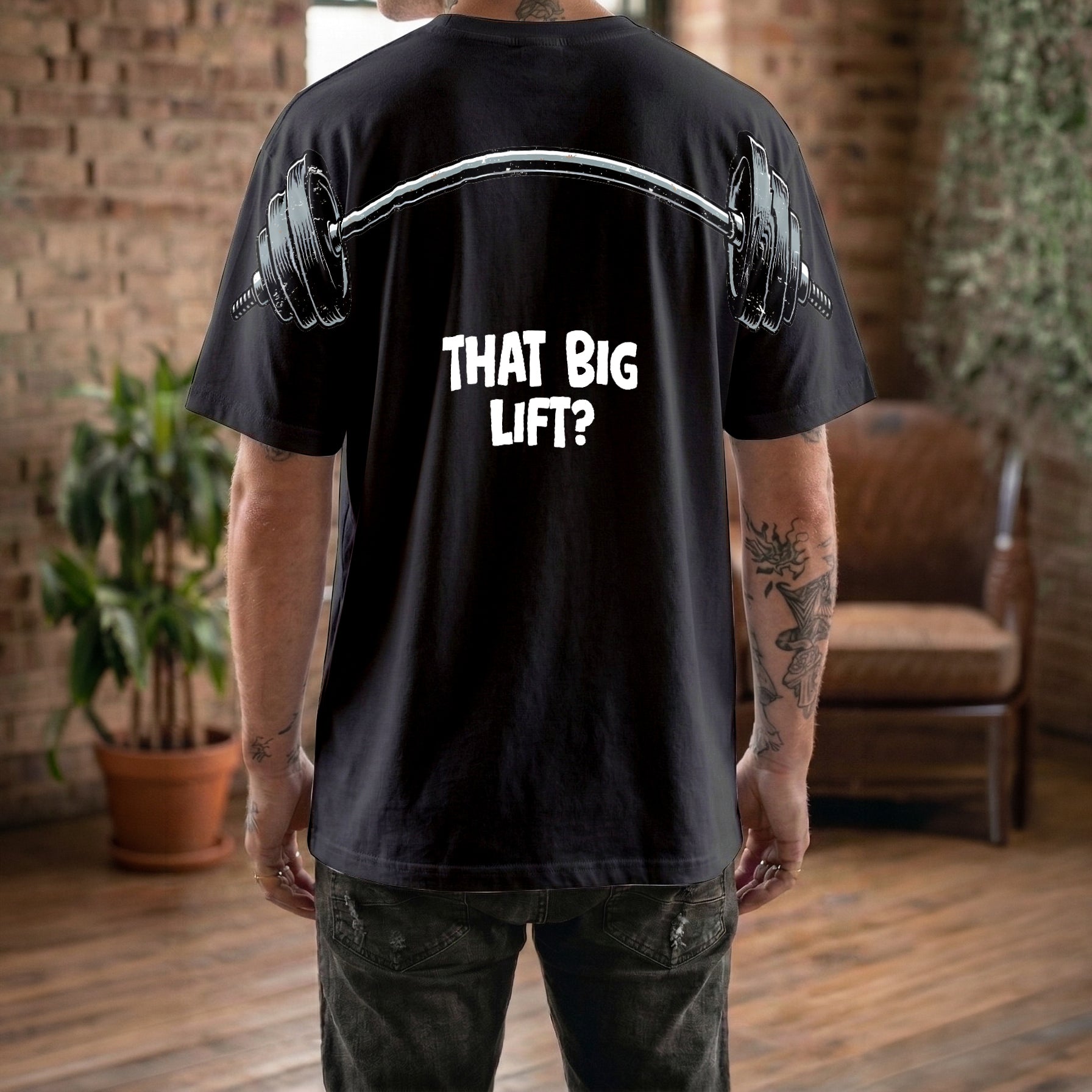 That Big Lift Weightlifting Shirt Barbell Gym Graphic Tee By Dripvity