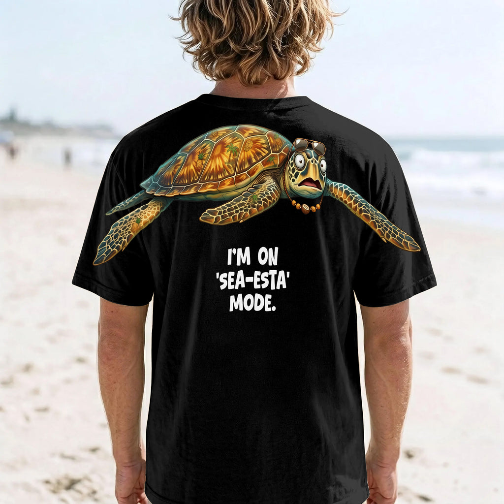 I'm On Sea esta Mode T Shirt Funny Sea Turtle Graphic Tee By Dripvity