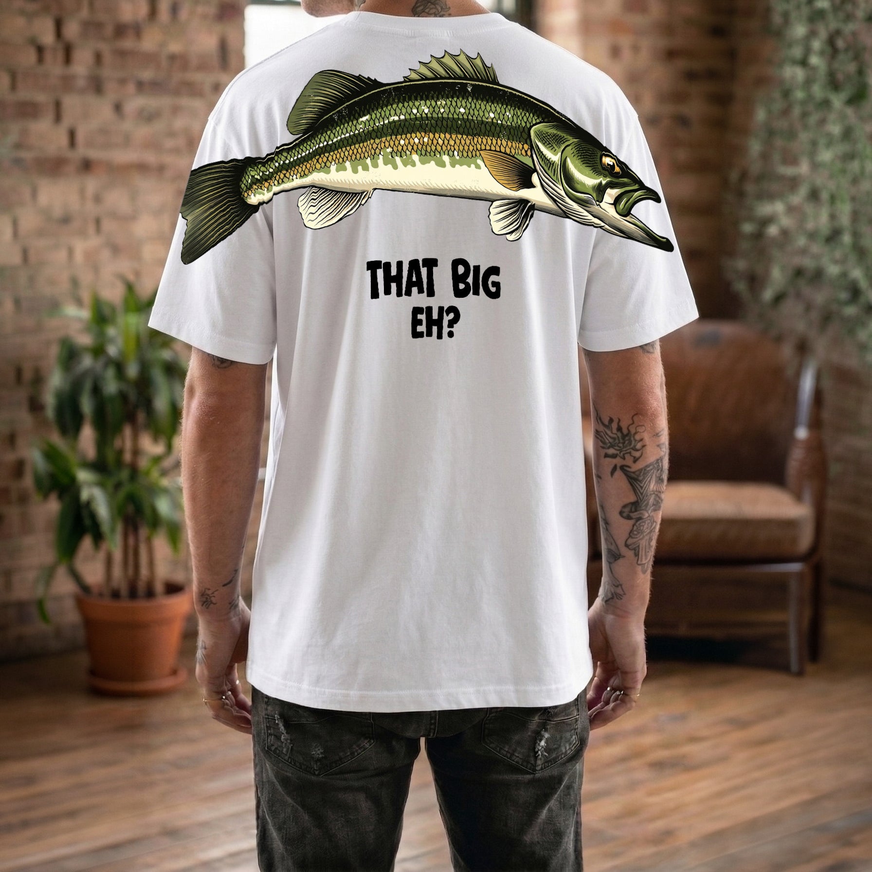 That Big Eh Fishing Shirt Big Fish Graphic Tee By Dripvity