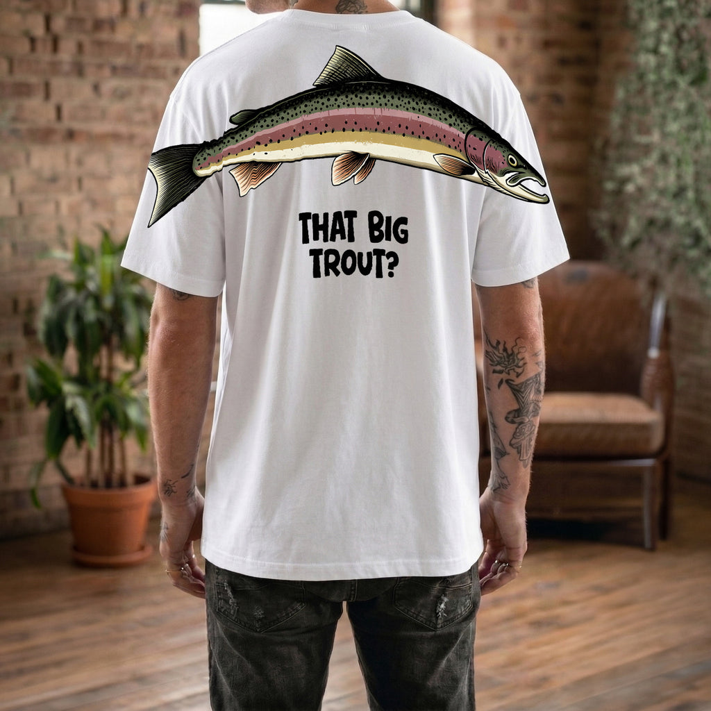 That Big Trout Fishing Shirt Rainbow Trout Graphic Tee By Dripvity