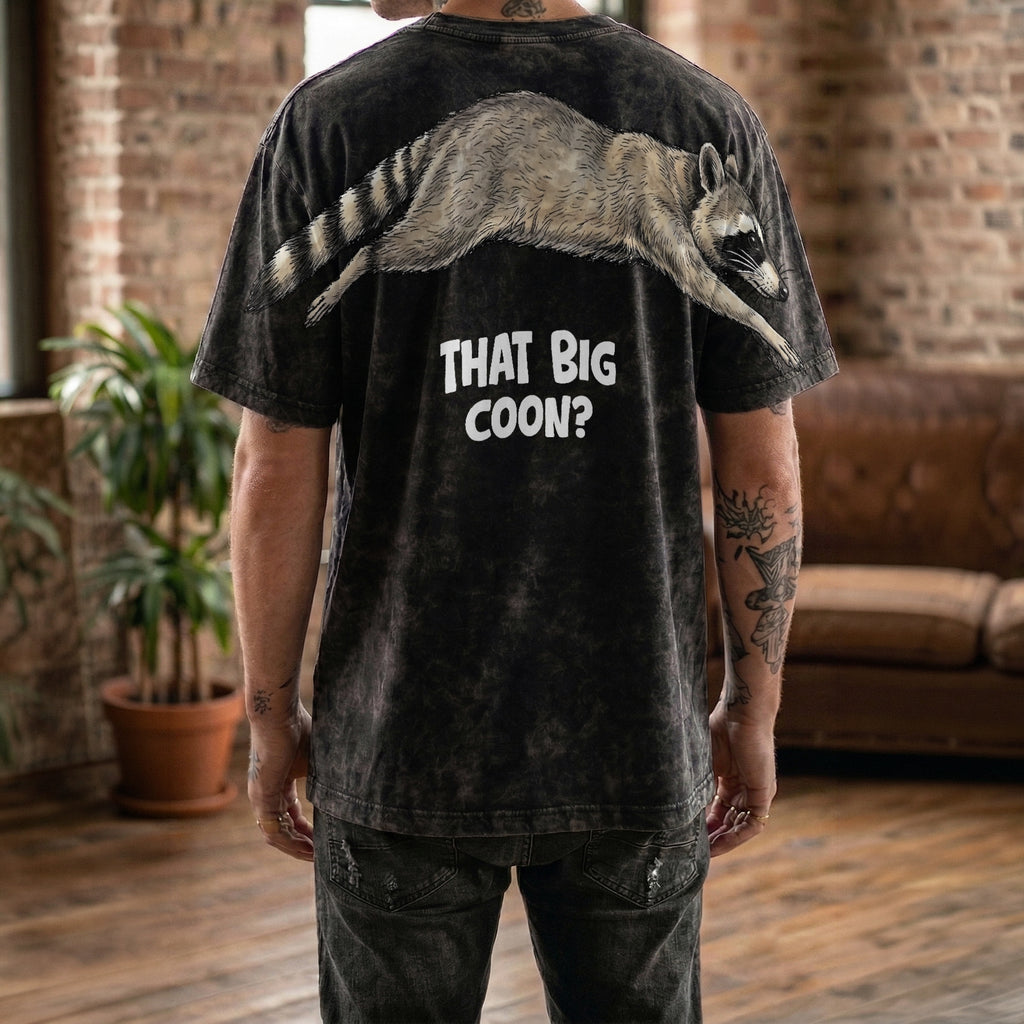 That Big Coon Raccoon Hunting Shirt Funny Graphic Tee By Dripvity
