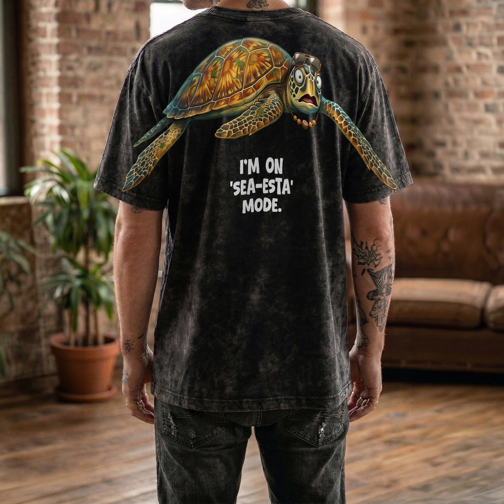 I'm On Sea esta Mode T Shirt Funny Sea Turtle Graphic Tee By Dripvity