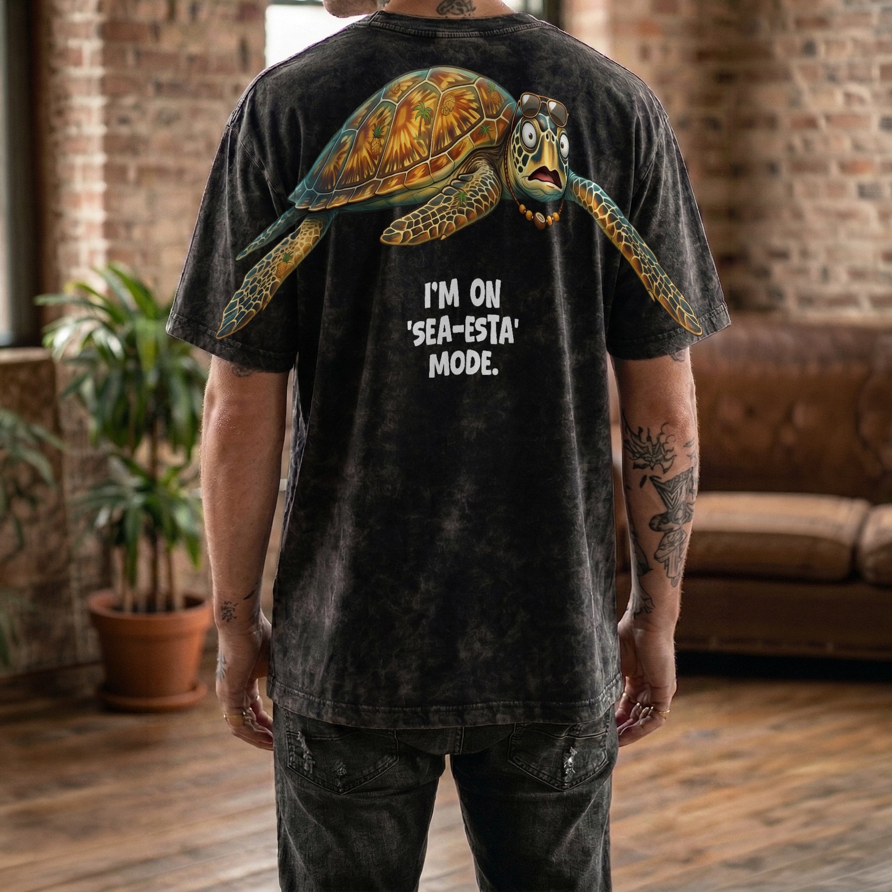 I'm On Sea esta Mode T Shirt Funny Sea Turtle Graphic Tee By Dripvity