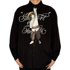 Onepiece Anime Tie – Shanks Red Hair Anime Silk Tie, Novelty Character Tie, Unique Graphic Pattern