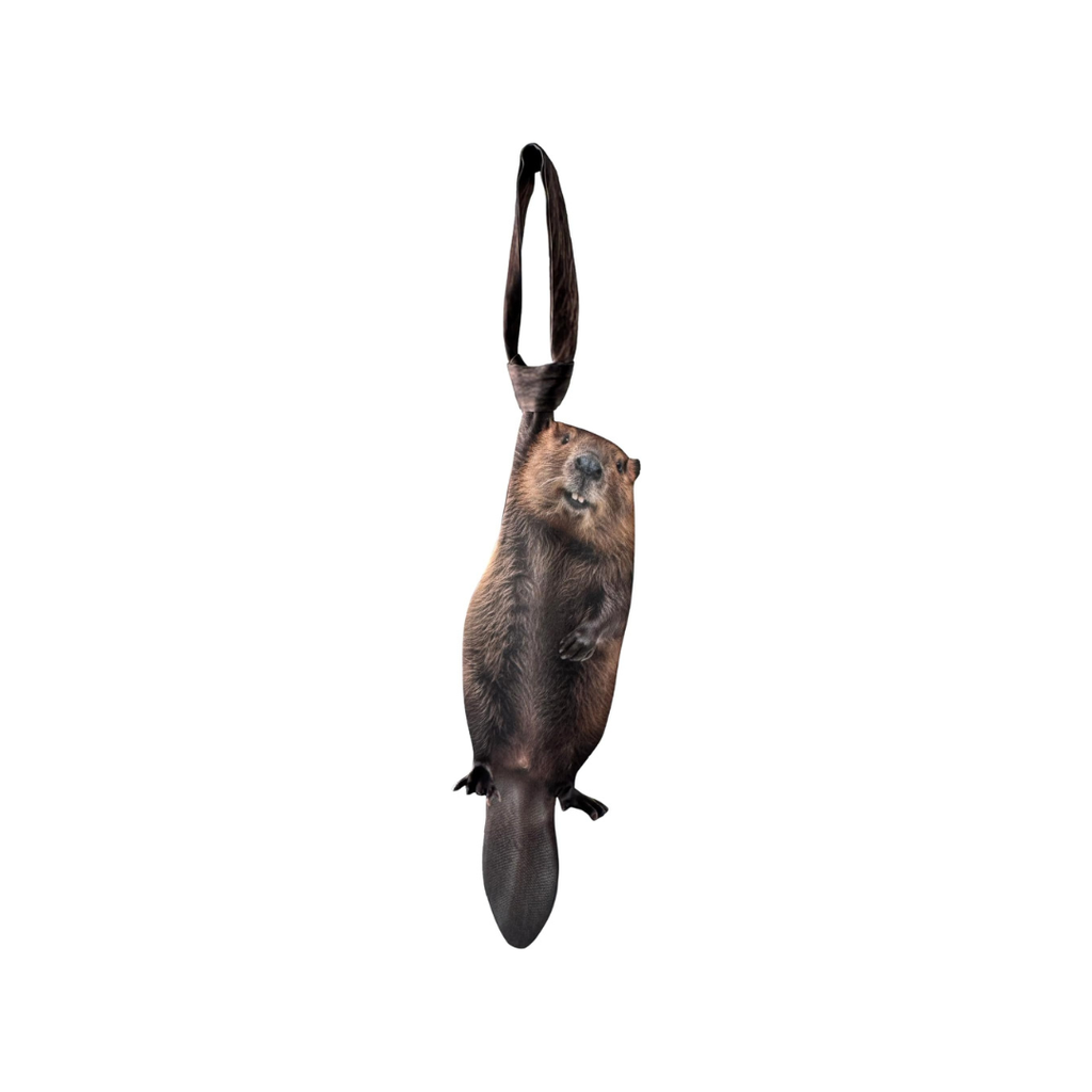 DRIPVITY 3D Beaver Novelty Necktie – Fun Animal Print Tie for Men, Office & Parties