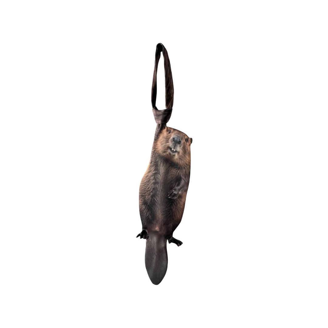DRIPVITY 3D Beaver Novelty Necktie – Fun Animal Print Tie for Men, Office & Parties